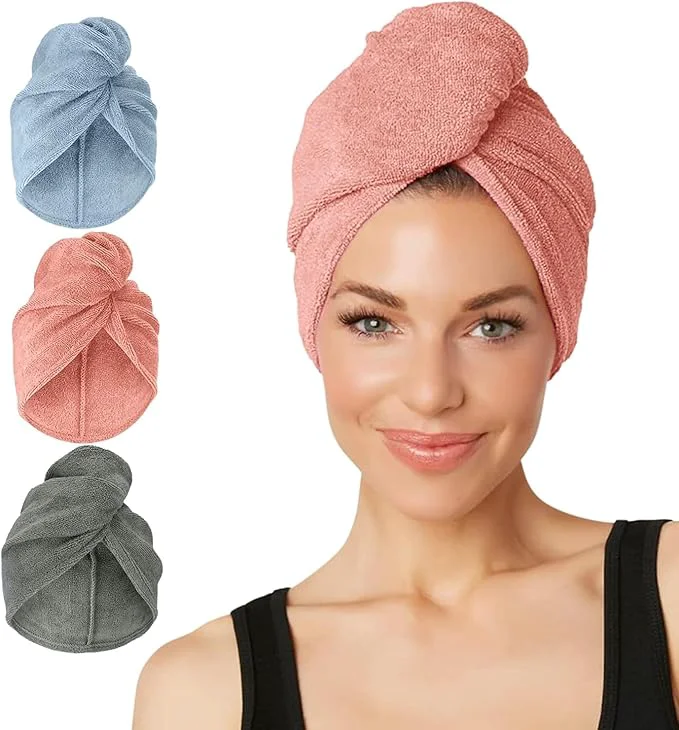 Original Turbie Twist 3-Pack Microfiber Hair Towel Classic