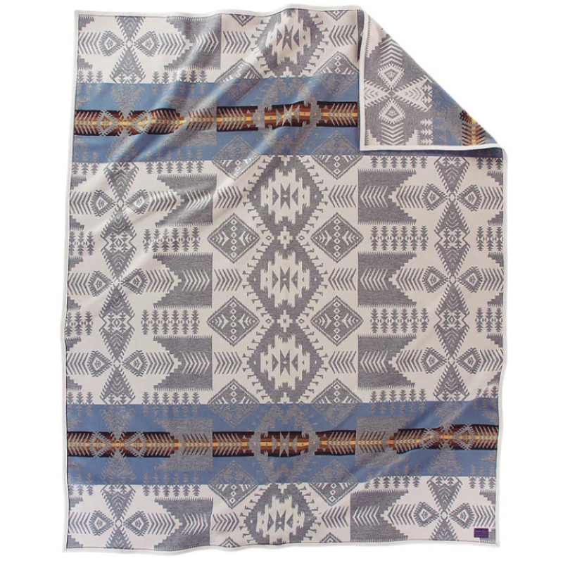 Unique Silver Bark Jacquard Blanket Premium