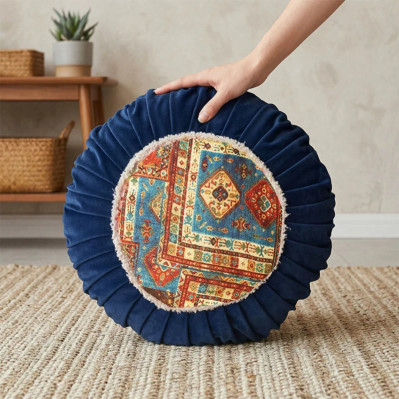 High-Quality Ownkoti Vintage Wrinkle Fabric Throw Pillow Dependable