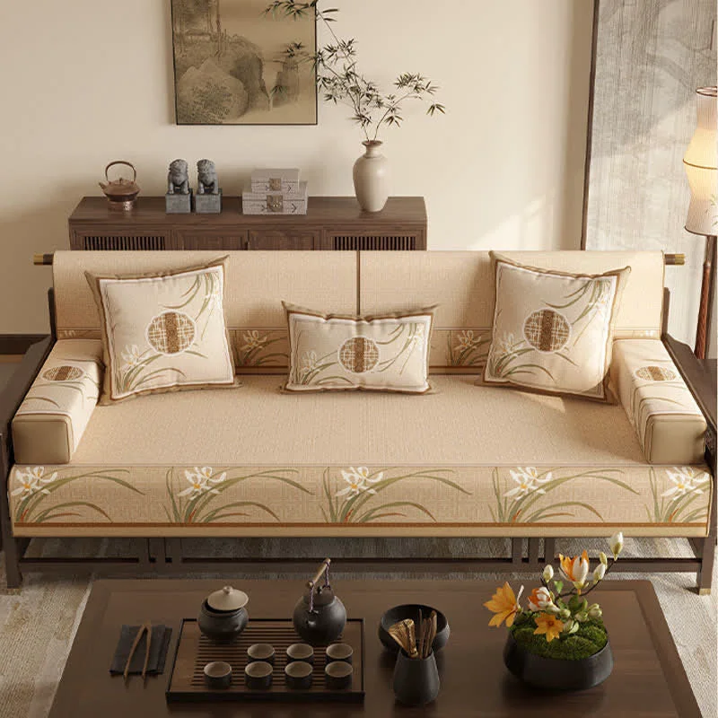 Fine Crafted Ownkoti Vintage Orchid Print Sofa Protector Outstanding