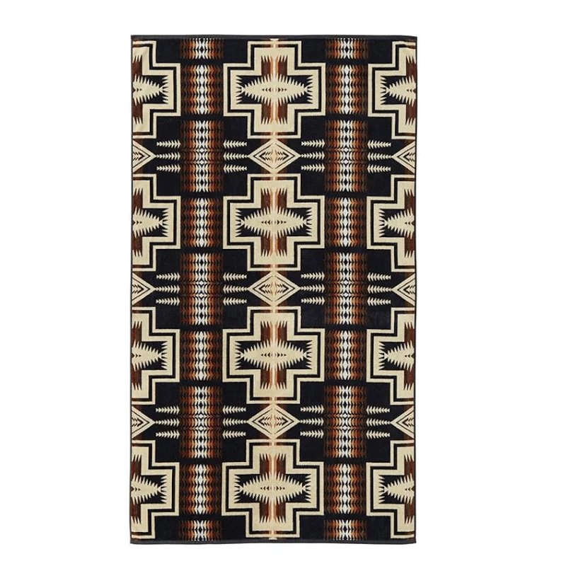 Original Design Harding Spa Towel Black Detailed