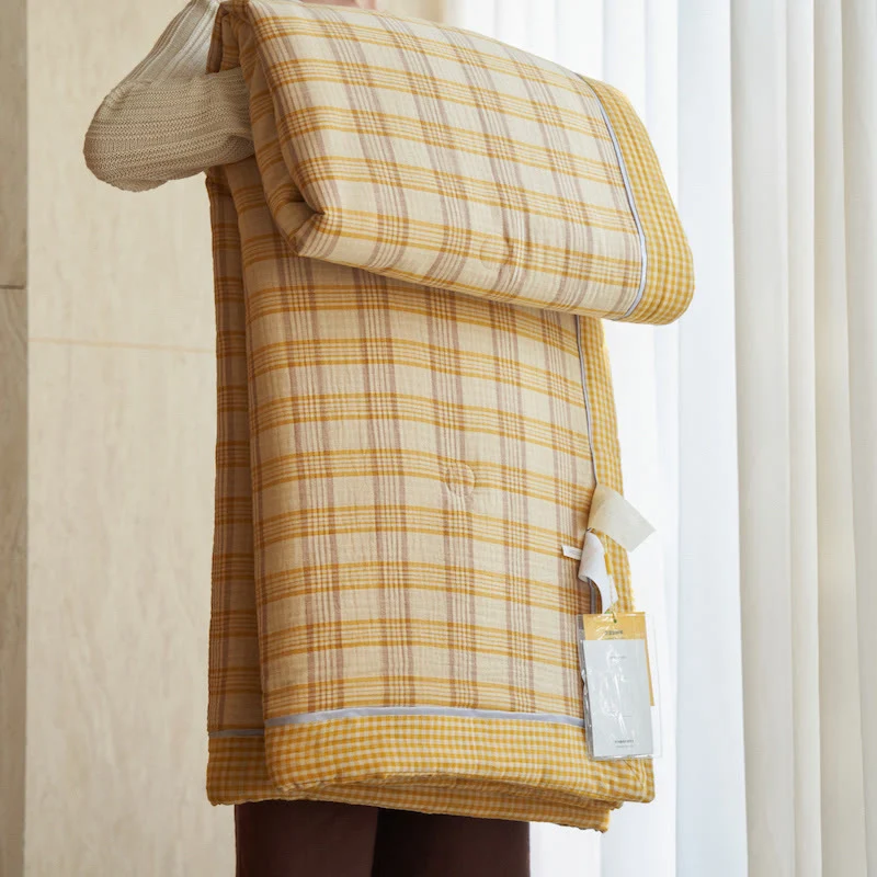 Smart Ownkoti Gingham Pure Cotton Quilt Set Eco-Friendly