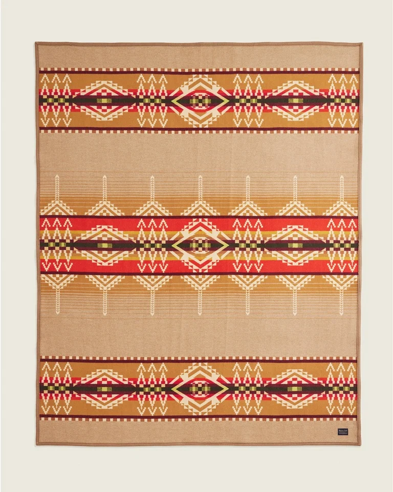 Stylish Beacon Rock Blanket Tan Multi High-Grade