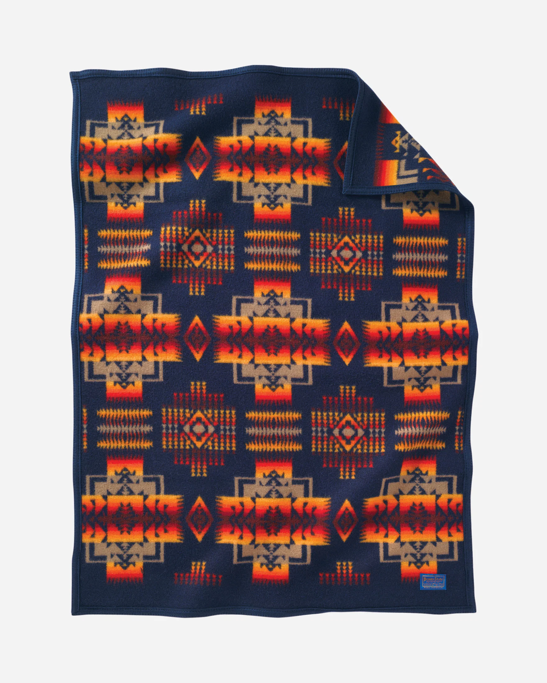 Clean Chief Joseph Crib Blanket Indigo Elite