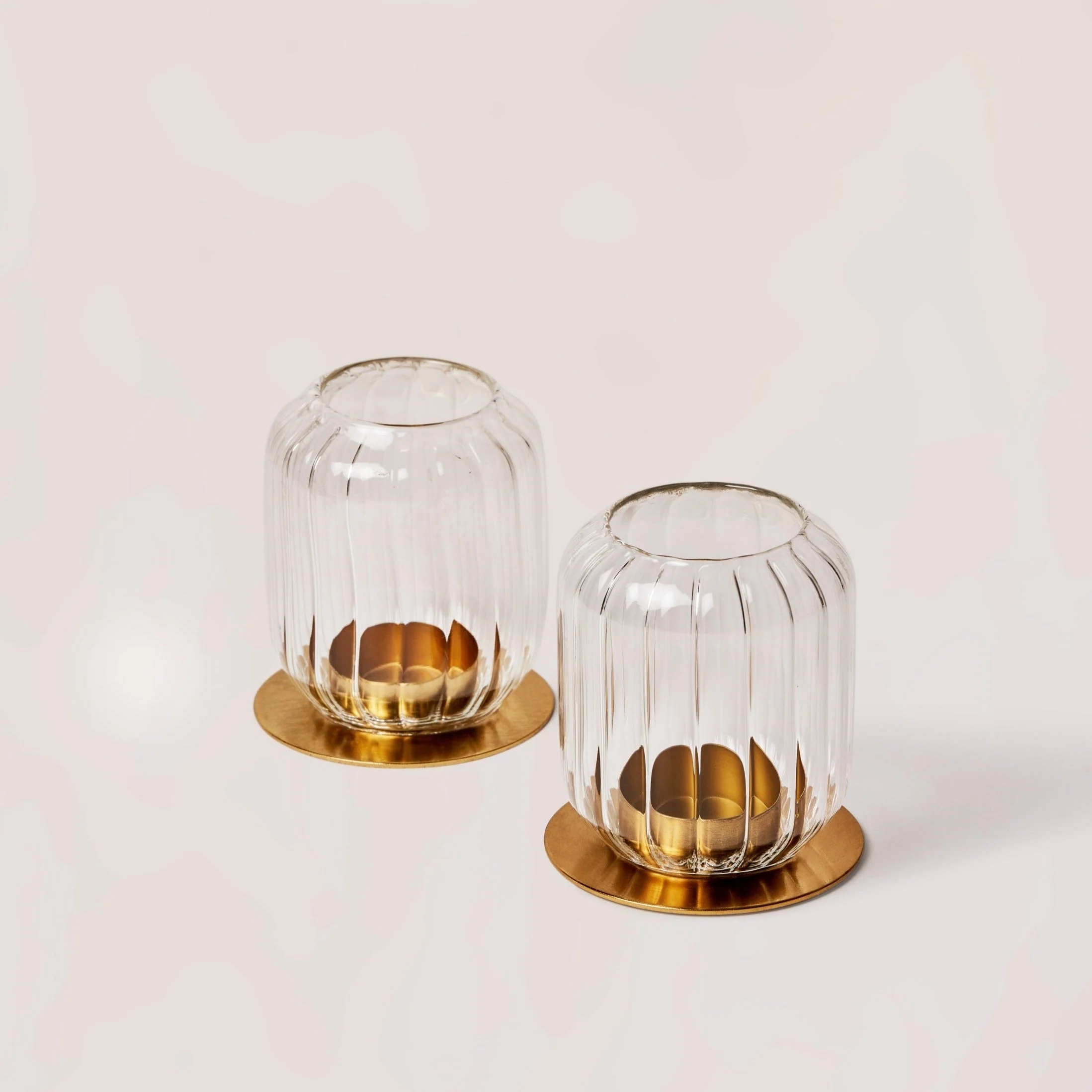 Carefully Designed Kira Glass Lantern - set of 2 Exclusive