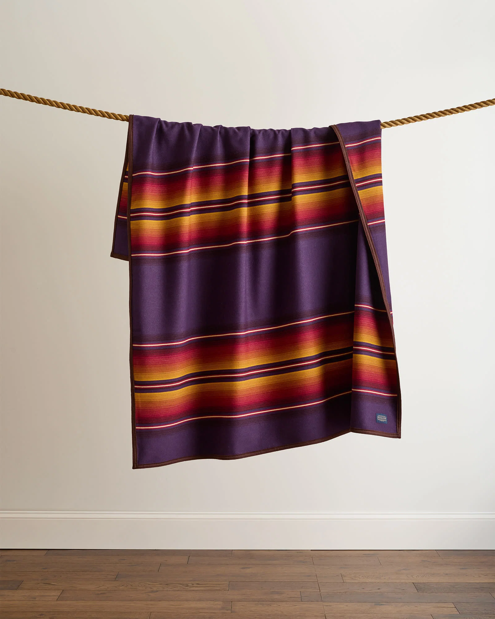 Dependable Serape Robe Purple High-End