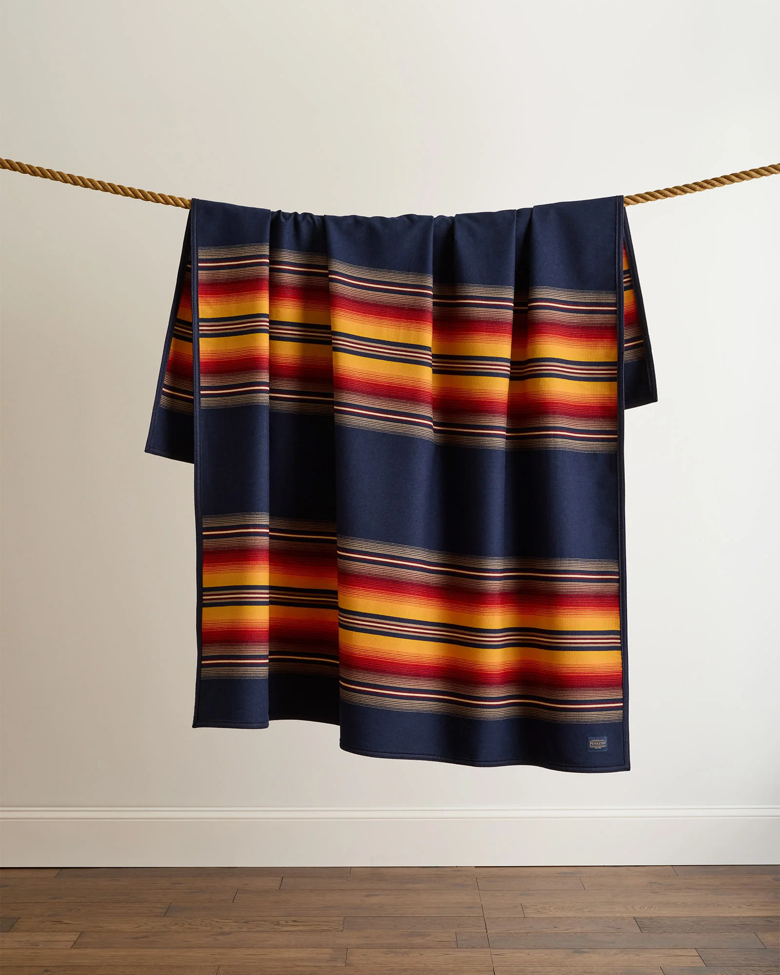 Elegant Serape Robe Navy Durable