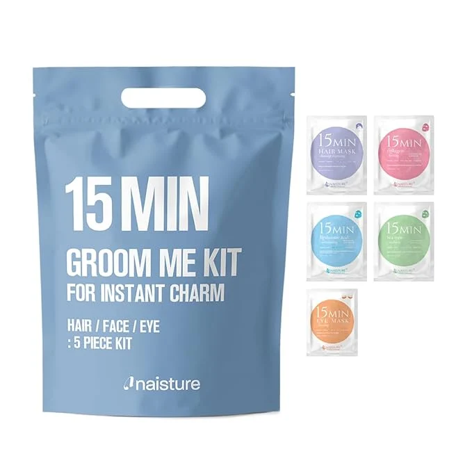 First-Class Naisture 15 Min Groom Me Kit Skincare Gift Set Natural