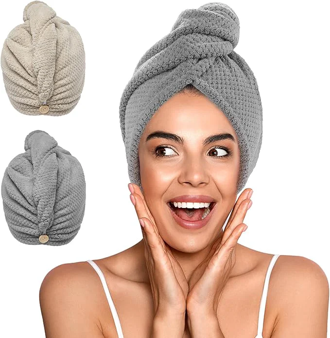 High-Grade YFONG 2 Pack Microfiber Hair Towel Wrap Trusted