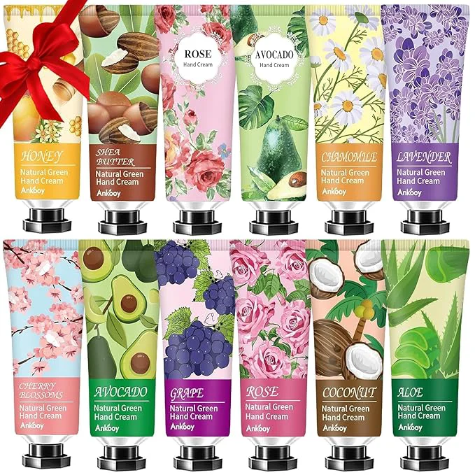 High-Quality ANKOOY 12 Pack Hand Cream for Dry Cracked Hands Mothers Day Gifts Teacher Sophisticated