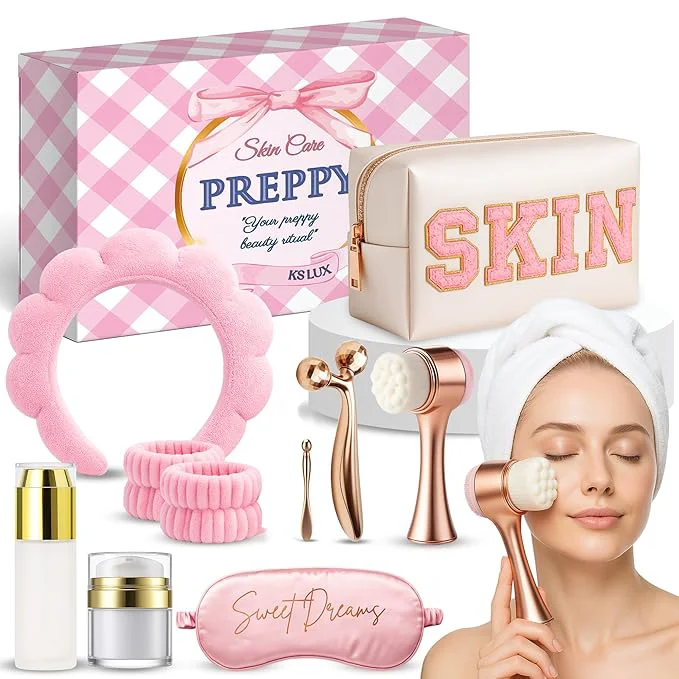 Exceptional Preppy skincare set women cute skin care kit Unique