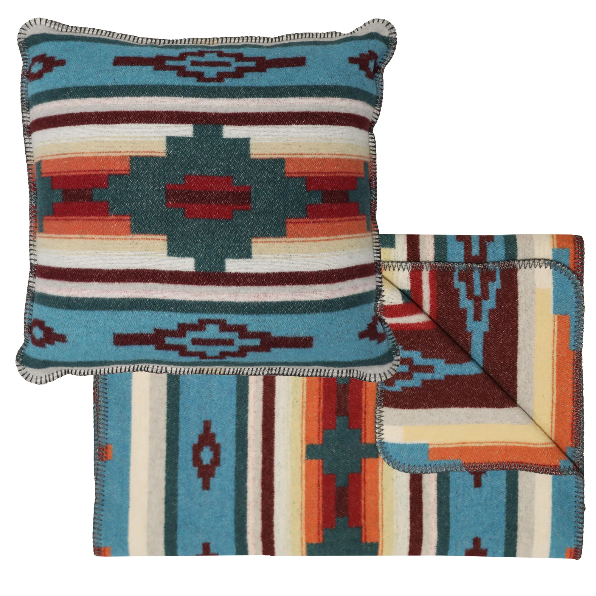 Quality Crystal Creek III Bedscarf amp Pillow Set Modern