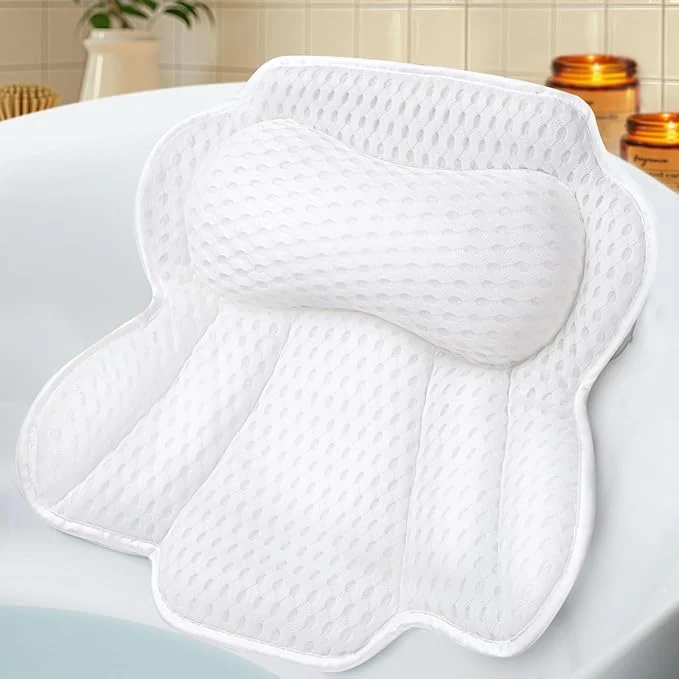 Innovative Bath Pillows for Tub Ergonomic Bathtub Pillow for Head Neck Back Support Excellent