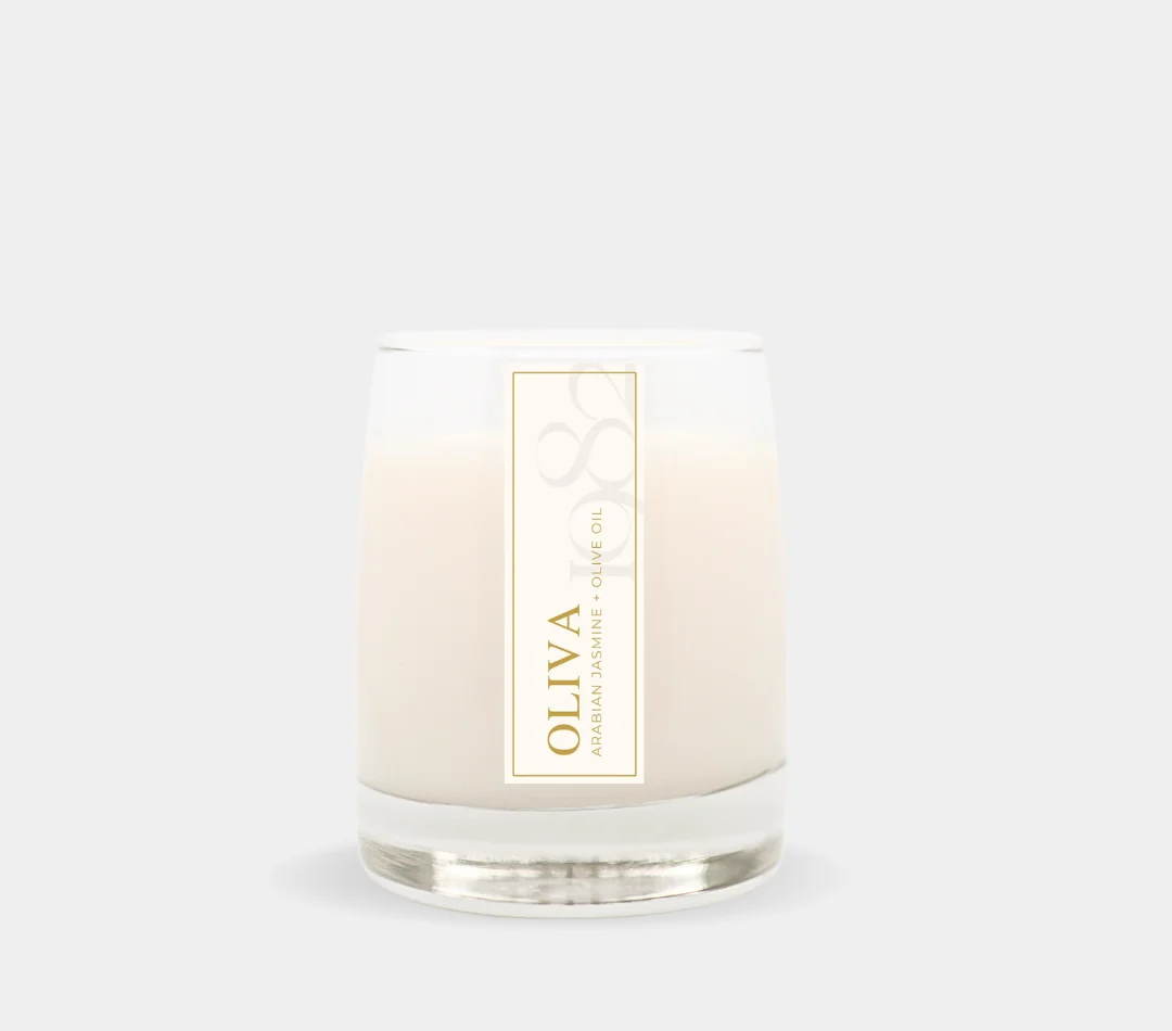 Proven Oliva 8.5 oz Single Wick - Notes Arabian Jasmine Blossoms Pressed Olive Oil amp Avocado Secure