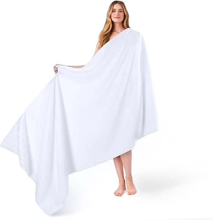 Powerful American Soft Linen 35x70 Jumbo Large Bath Towel 600 GSM Cotton Turkish Lightweight
