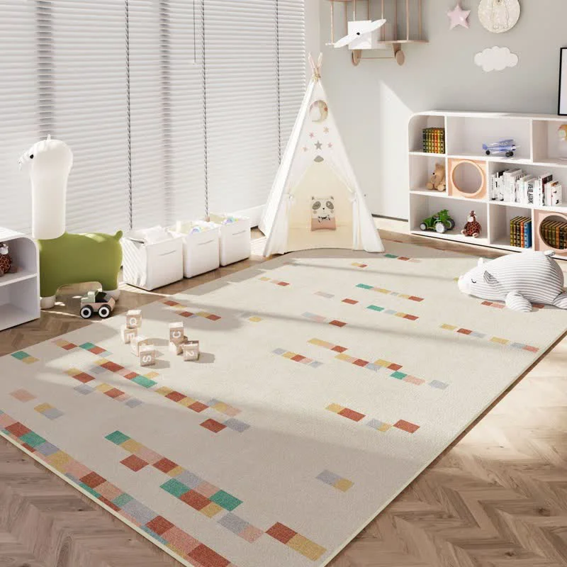 Professional Ownkoti Pastel Geometric Kids Area Rug Environmentally Friendly