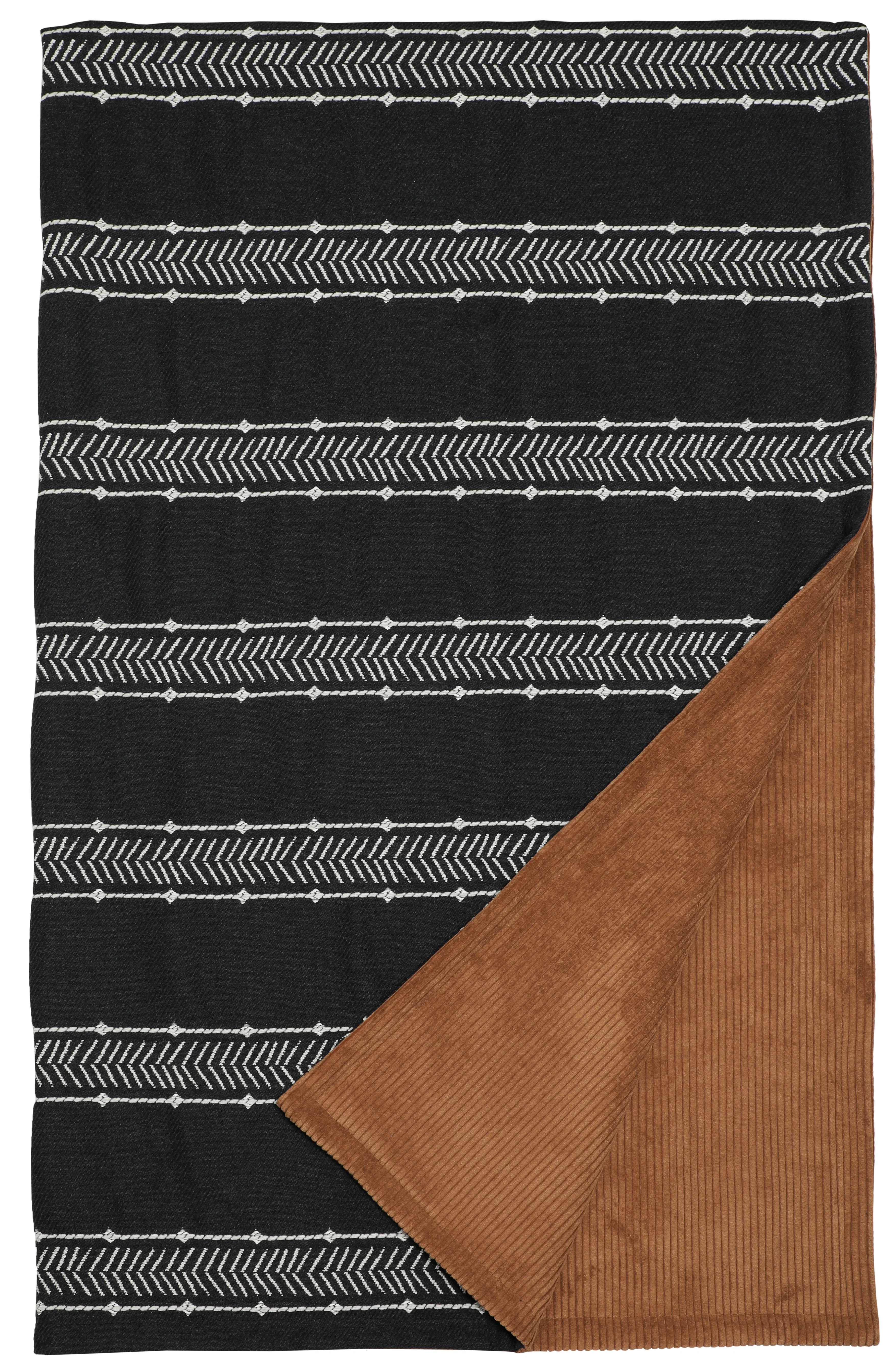 Solid Summit Trail Onyx Throw Functional