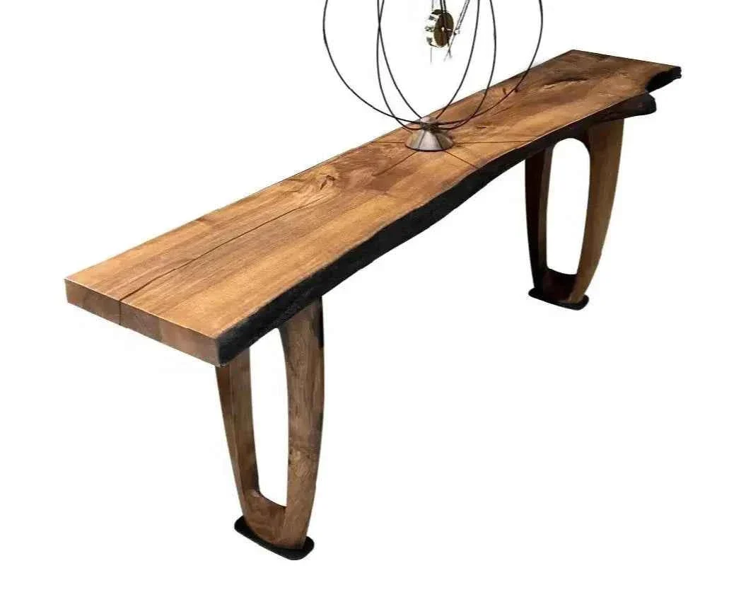 Next-Generation Rustic Console And Sofa Table Made Of Walnut Sophisticated