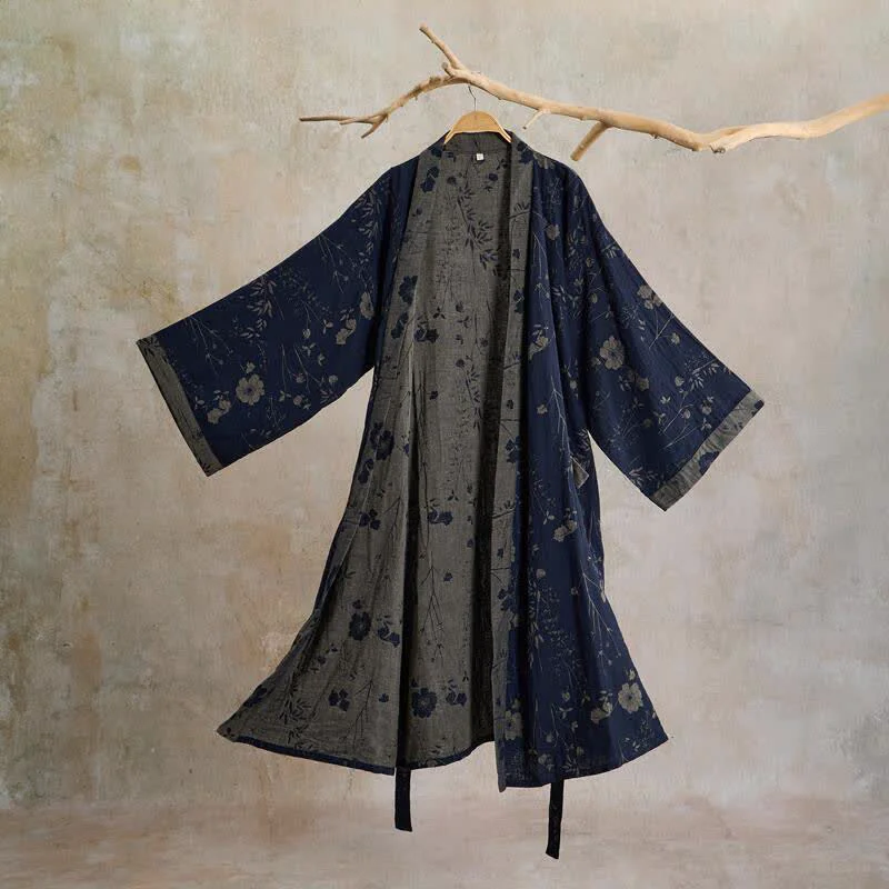 Smart Ownkoti Garden Floral Organic Cotton Kimono Robe Official