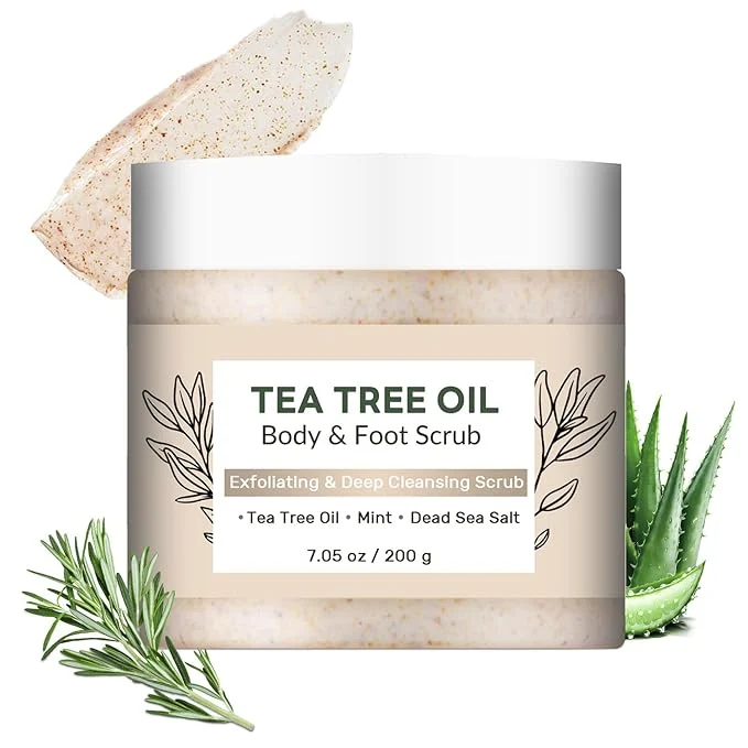 Elite Tea Tree Body Foot Scrub 7.05oz Minimalist