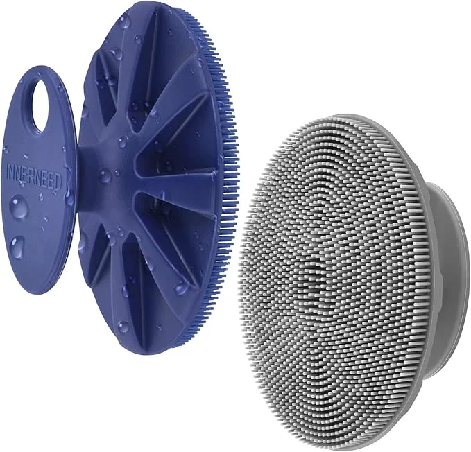 Crafted INNERNEED Silicone Face Exfoliating Brush Manual Handheld Facial Cleansing Exceptional