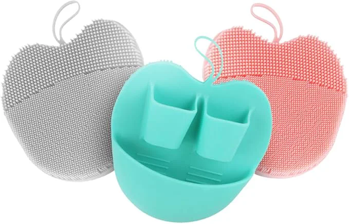 Fashionable INNERNEED Soft Silicone Facial Cleansing Brush Set Gentle Exfoliating and Enhanced