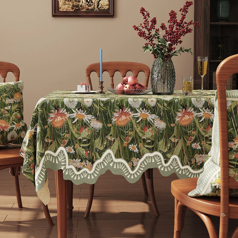 User-Friendly Ownkoti Woodland Wildflower amp Daisy Tablecloth Organic
