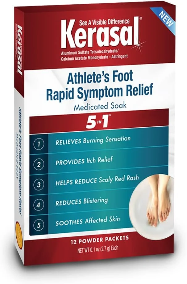 Advanced Kerasal Athlete's Medicated Foot Soak Bath Modern