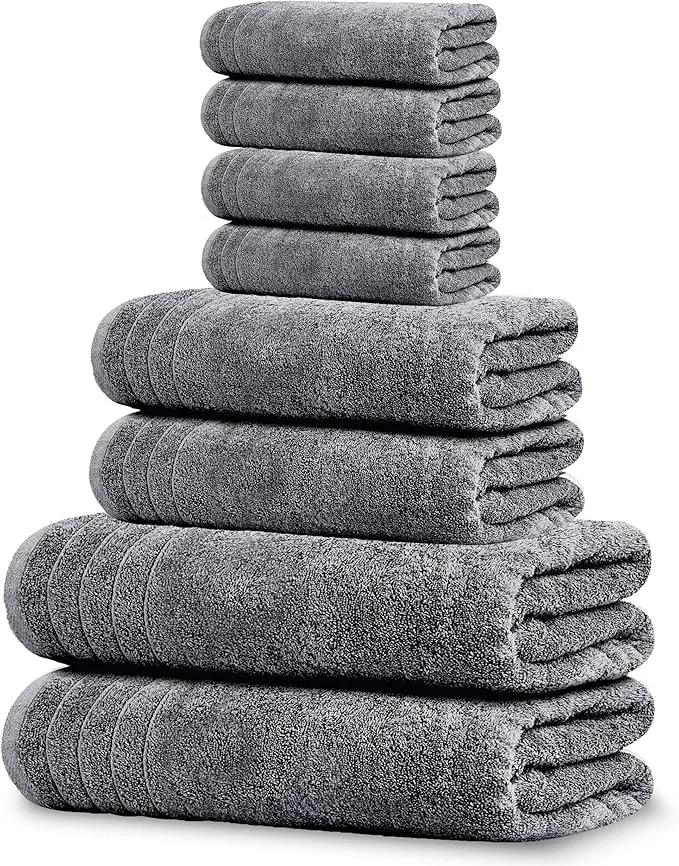 Functional Tens Towels Pack of 8 Towels Set 2 Extra Large Bath 2 Hand 4 Washcloths Verified