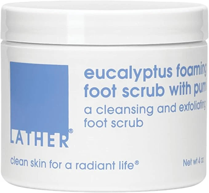 Official LATHER Foot Scrub with Pumice Stone Dependable