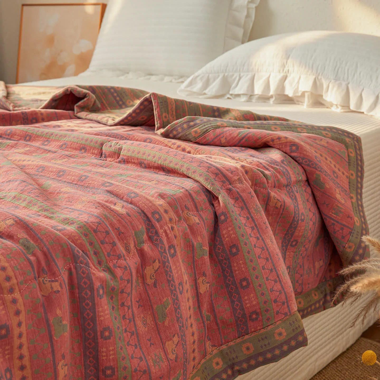 Fine Crafted Ownkoti Jacquard Double-layer Gauze Natural Cotton Quilt Professional