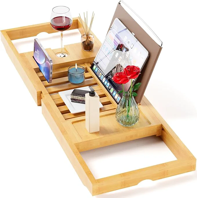 Genuine Yirilan Bathtub Trays for Tub Bath Tray Foldable Bathtub Caddy Specialty