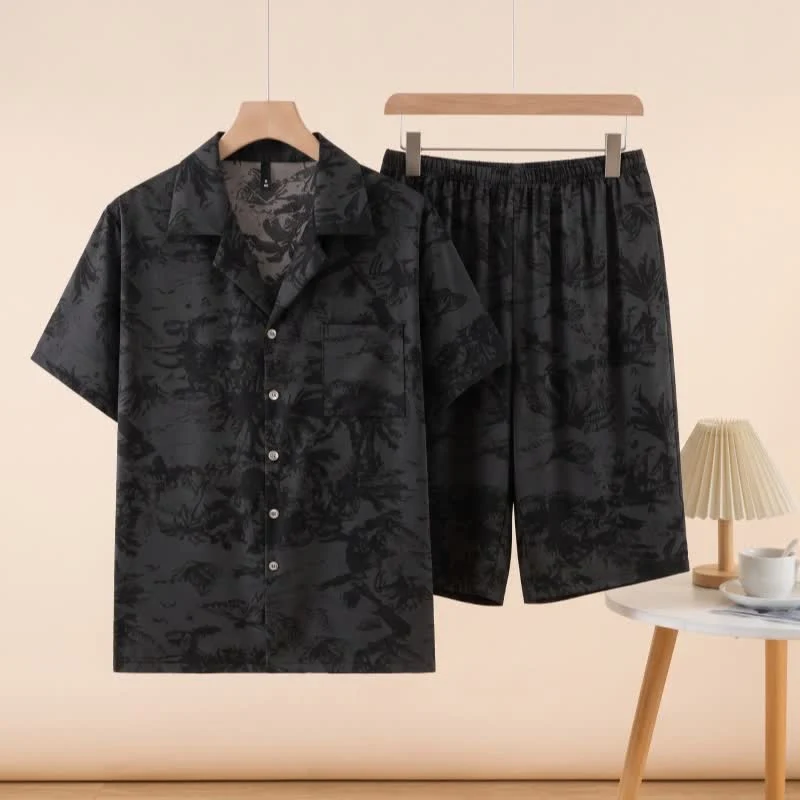 Carefully Designed Ownkoti Unisex Dark Pattern Pajama Set Excellent