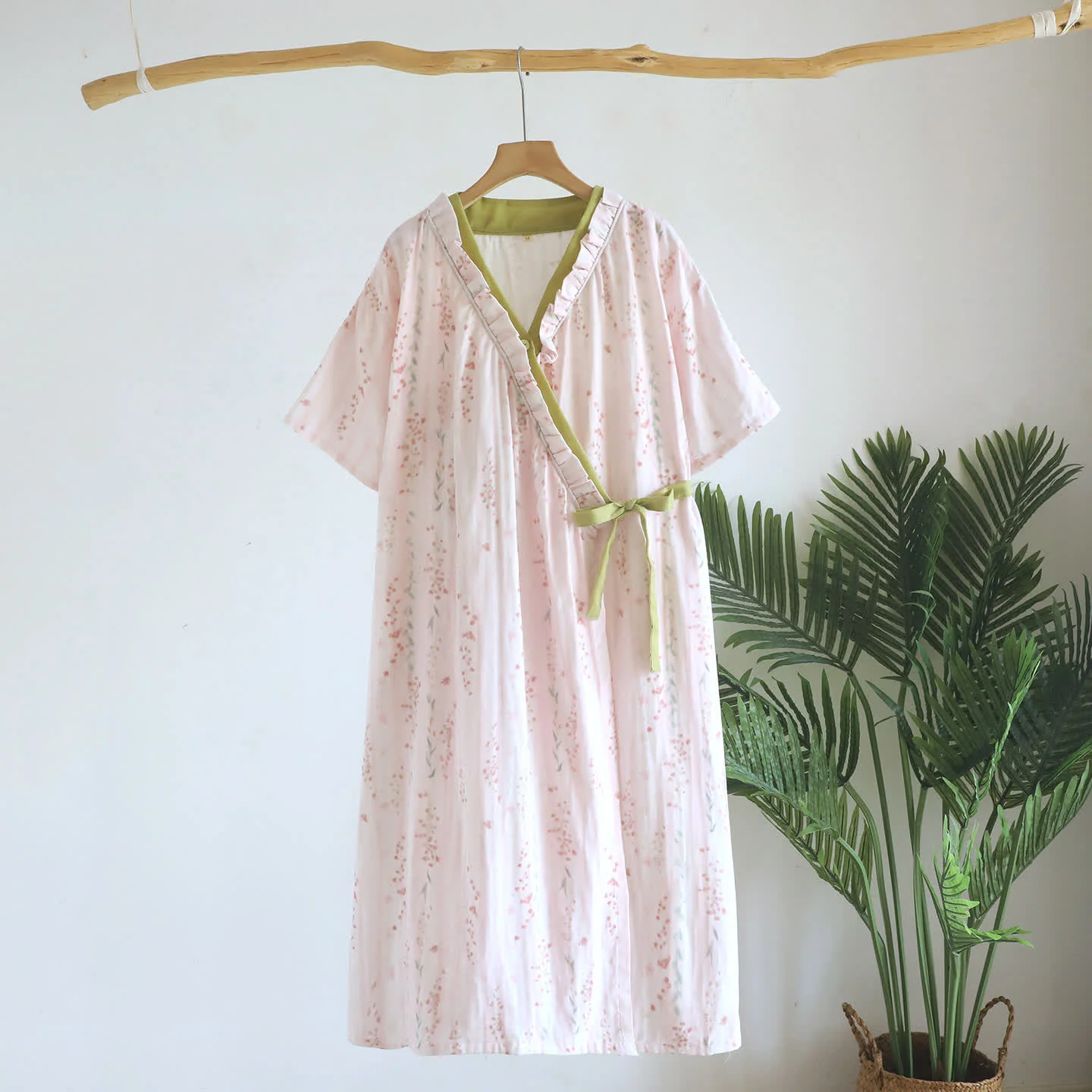 Outstanding Ownkoti Floral Cotton Gauze Kimono Nightdress Loungewear Safe