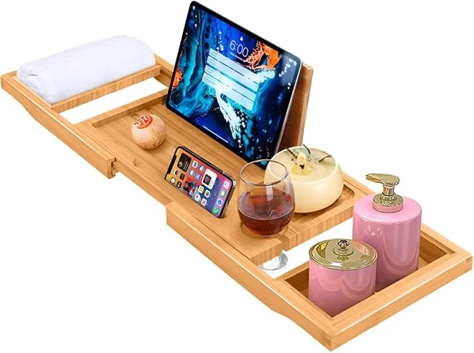 Official Bathtub Tray Caddy Expandable Foldable Bath Tray Bathtub Trays Artisan