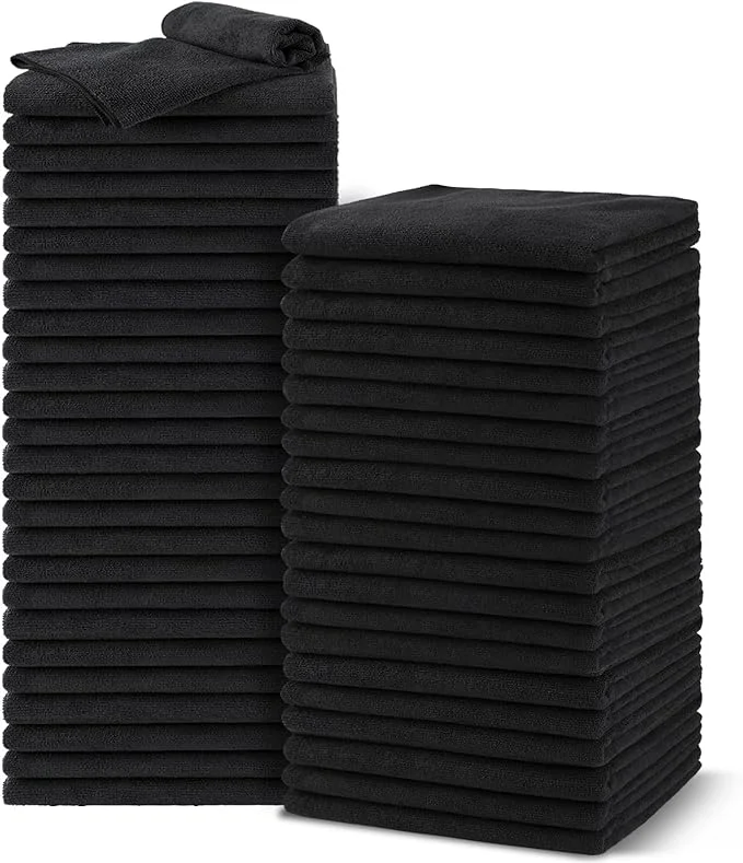 Refined UNIMADE Salon Towels 48 Pack Microfiber Barber Towel Bulk Fast Drying Hair Optimized