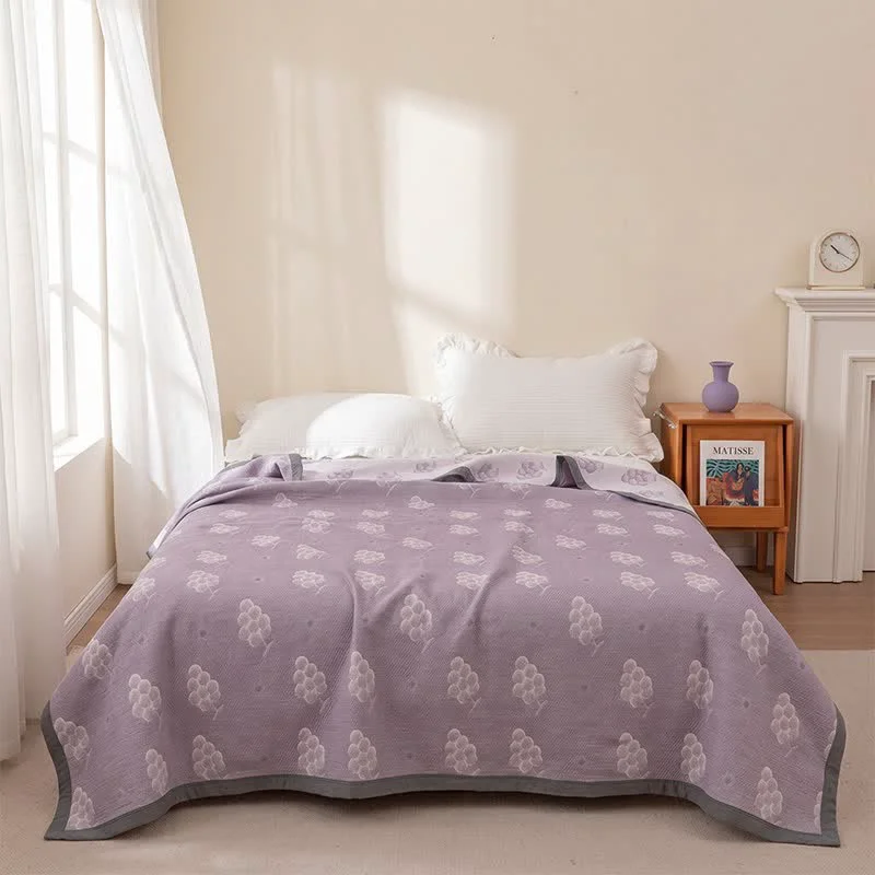 Clean Ownkoti Reversible Purple Grape Cotton Quilt Superior
