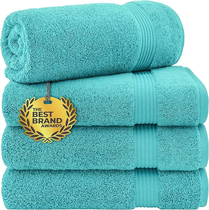 Superior Cotton Paradise 4 Piece Turkish Bath Towels First-Class