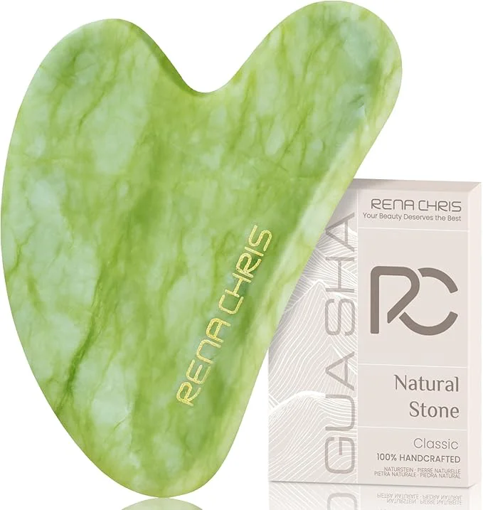 Carefully Designed Rena Chris Gua Sha Facial Tools Natural Jade Stone Guasha Tool Relaxed