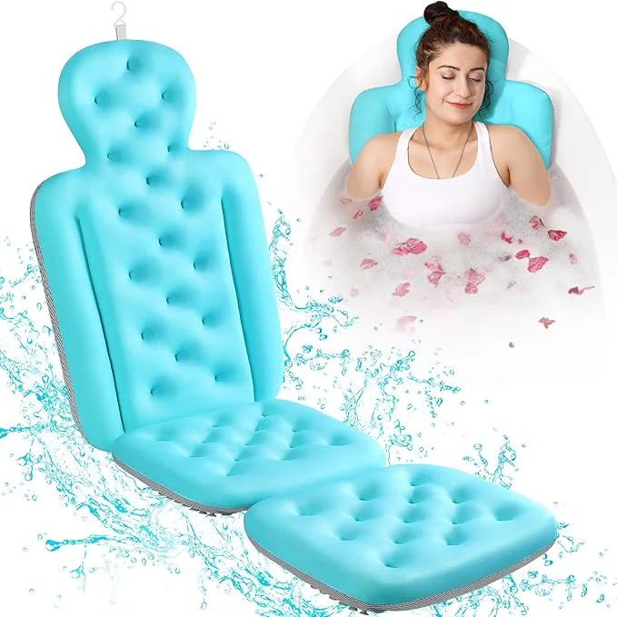 Modern Full Body Bath Pillow for Bathtub Thick Bathtub Cushion Luxury Tub Pillow for First-Class