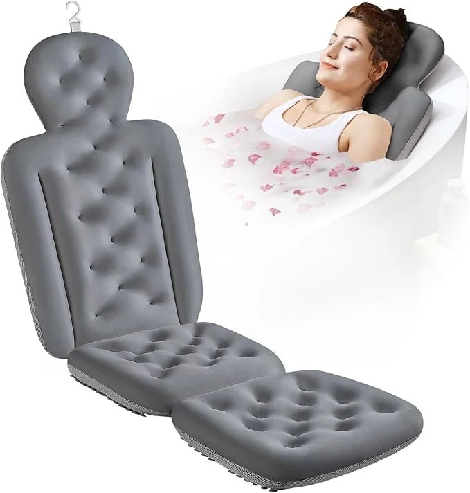 Traditional Full Body Bath Pillow for Bathtub Thick Bathtub Cushion Luxury Tub Pillow for Reliable