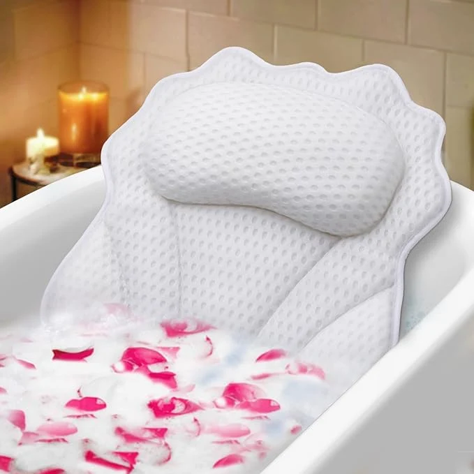 Certified Bath Pillow RUVINCE Ergonomic Luxury Bathtub Pillow Original Design