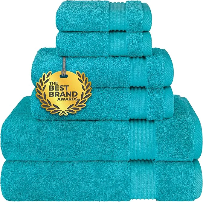 Proven Cotton Paradise 6 Piece Towel Set Cotton Soft Absorbent Turkish Towels Smart