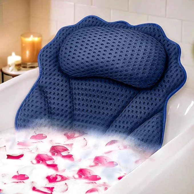 Fast Bath Pillow RUVINCE Ergonomic Luxury Bathtub Pillow Flexible