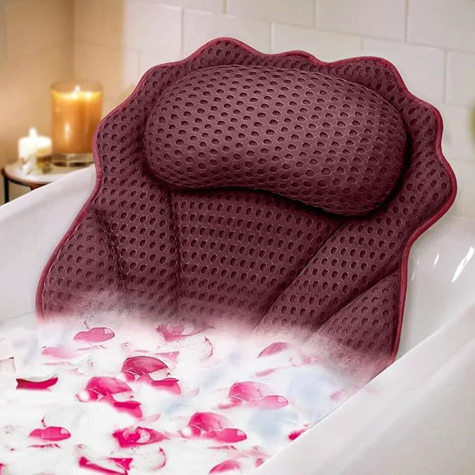 Smooth Bath Pillow RUVINCE Ergonomic Luxury Bathtub Pillow Expertly Made