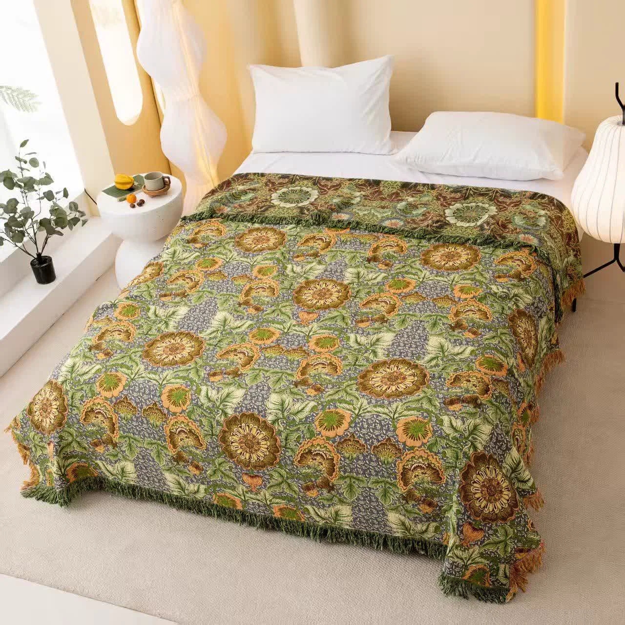 Classic Ownkoti Reversible Floral 4-Layer Cotton Gauze Blanket Quilt Powerful