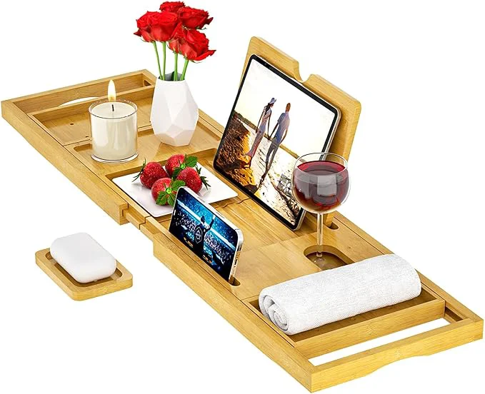 Next-Generation Premium Bathtub Tray Caddy Fashionable
