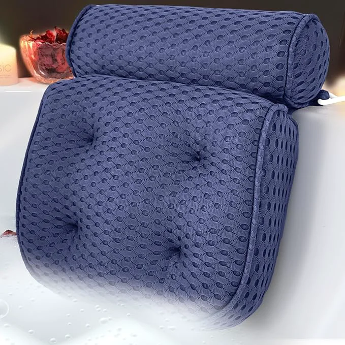 Expertly Made AEROiVi Luxury Bath Pillows for Tub，Bath Pillow Bathtub Pillows for Head and Innovative