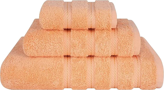 Superior American Soft Linen Premium 3 Piece Towel Set 1 Bath Towel 1 Hand Towel 1 Expertly Made