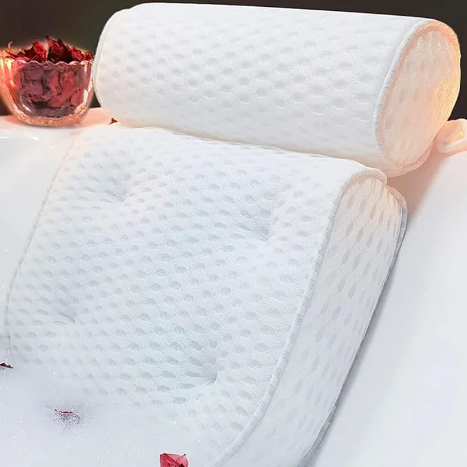 Elite AEROiVi Luxury Bath Pillows for Tub，Bath Pillow Bathtub Pillows for Head and Dependable